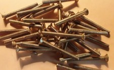  8-32 x 2" FLAT HEAD SLOTTED, BRASS, MACHINE SCREWS, SELECT QTY