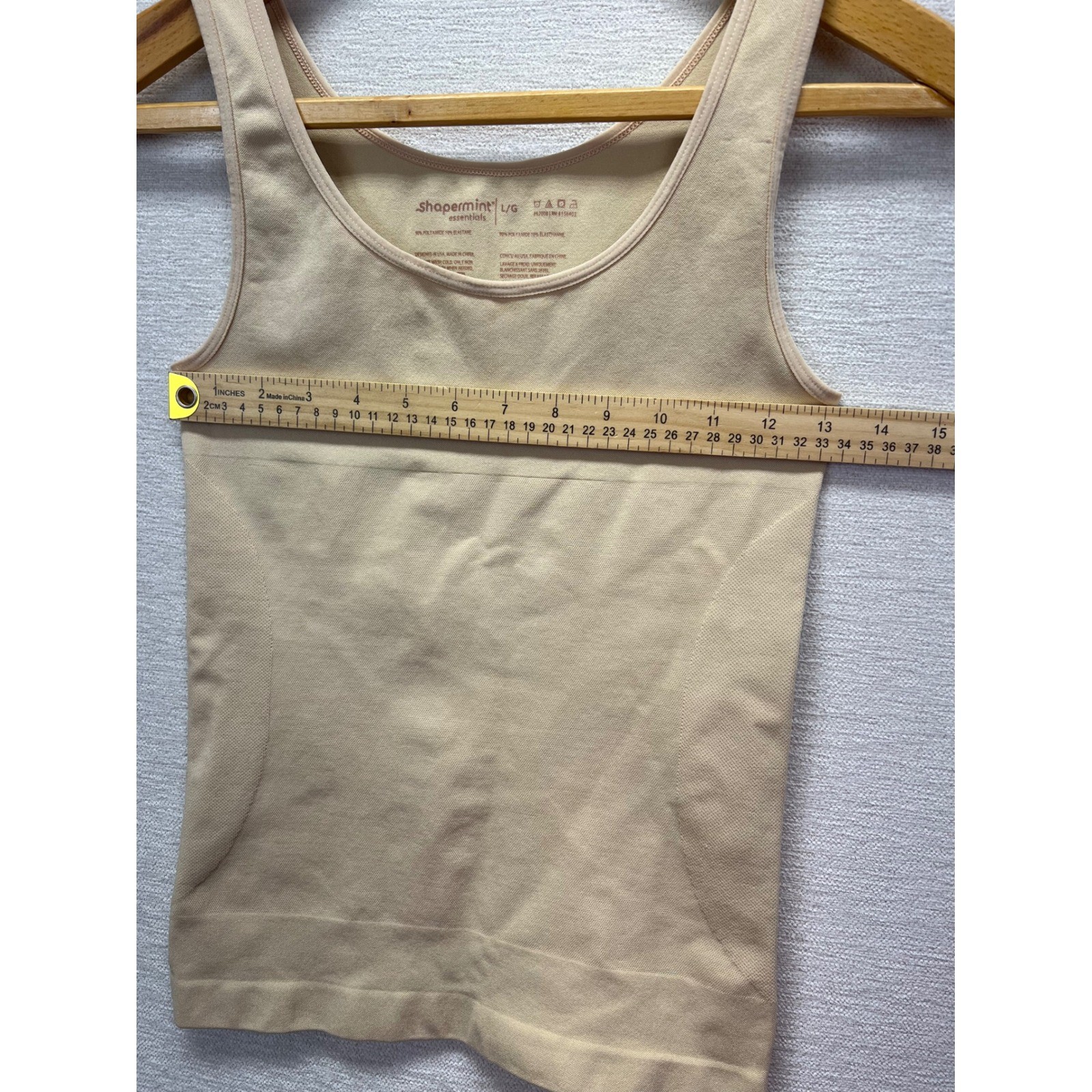 Shapermint Essentials Compression Tank Top Beige … - image 3