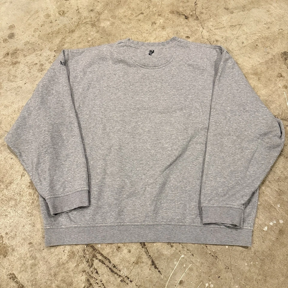 Vintage 90s Ashworth Golf Embroidered Crewneck Sweatshirt Grey 2XL - Image 2 of 4