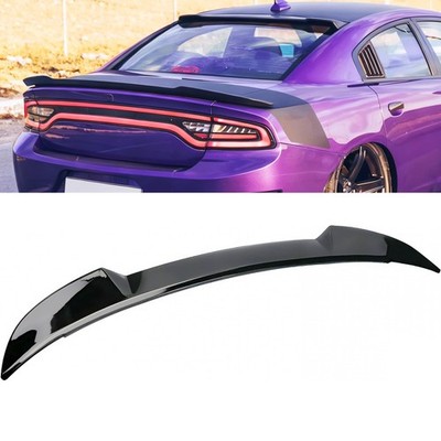Rear Trunk Spoiler for Dodge Charger SXT 2011-2023 Hellcat Style Gloss Black ABS