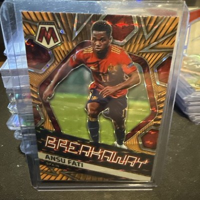 2021-22 Panini Mosaic FIFA Road to World Cup - Breakaway Ansu Fati #12  Orange 