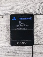 Official OEM Sony Playstation 2 PS2 8MB Magicgate Memory Card SCPH-10020 Black
