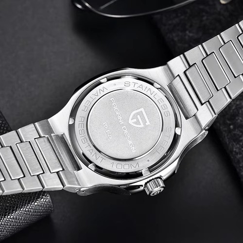 Orologio Uomo Automatico 40MM PAGANI DESIGN Subacqueo Impermeabile Zaffiro Inox NUOVO - Foto 5 di 9