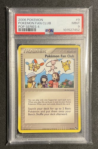 Pokémon Fan Club graded PSA 9 for sale on eBay