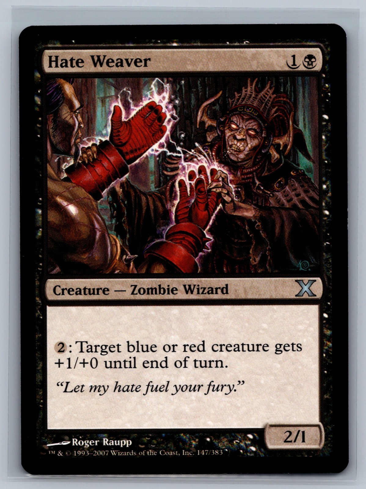 Magic The Gathering 10th Edition Hate Weaver #147/383 MTG TCG CCG Tenth