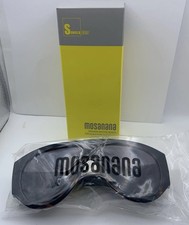 Mosanana Oversized Sunglasses Women Men Shield Style Black UV400 New