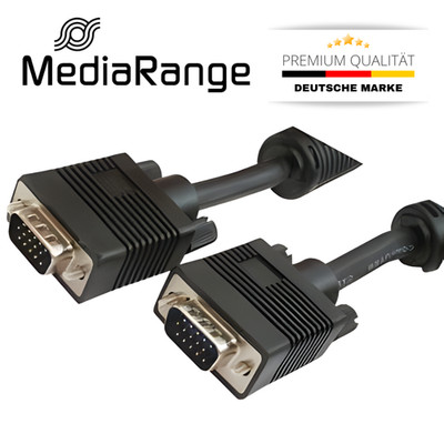 20m VGA Kabel mit Ferritkernen für PC TFT LCD CRT Monitor TV Beamer Bildschirm