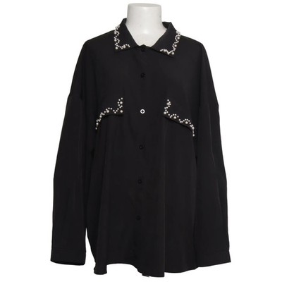 Shein Curve, Hemd, Größe: 4XL, Schwarz, Polyester, Einfarbig, Damen #1fO