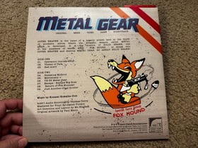 Metal Gear Original MSX2 Video Game Soundtrack 10" Record Camo Vinyl