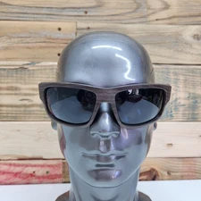 Panama Jack POLARIZED Gray Wood Grain Print Wrap Sunglasses 100%UV PJ POL 19 01