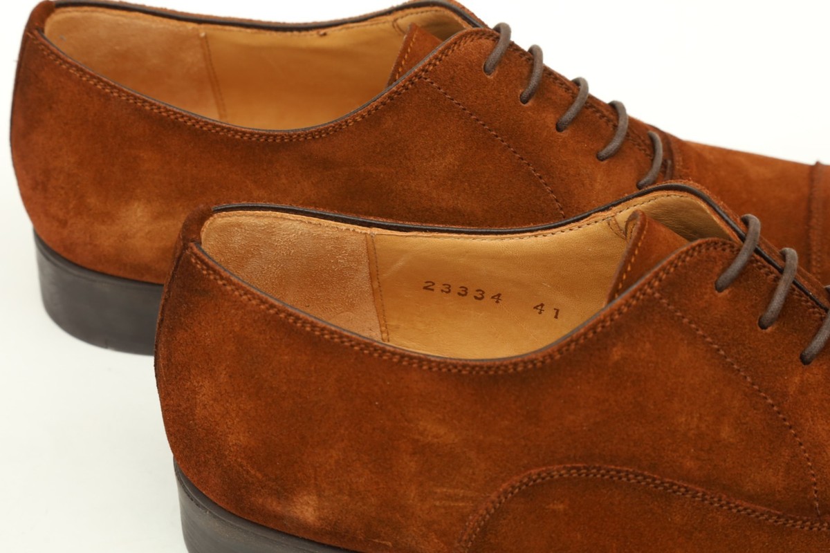Magnanni Lace up Suede Oxfords Mens Shoes Size 41/US 8 in Brown