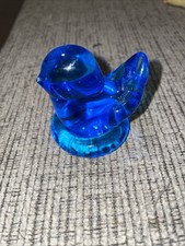 Blue Bird of Happiness Signed by Leo Ward Vintage 1991 4" x 1.5" x 2.5" Tall