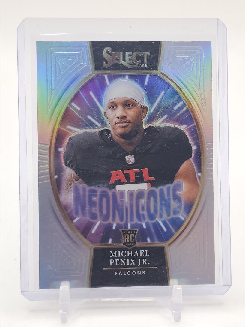 MICHAEL PENIX JR. 2024 SELECT NEON ICONS ROOKIE SILVER A RC Q1300