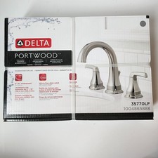 Delta 35770LF Portwood 8 in. Widespread 2-Handle Bathroom Faucet Chrome Finish