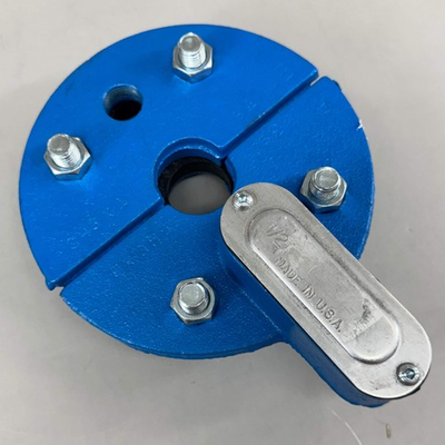 #ad CAMPBELL Cast Iron Well Cap Well Seal 6quot;x1 1 4quot; Blue SH6X1 1 4 $198.24