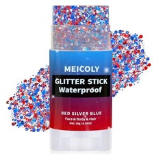 Face Glitter Stick Patriot Day,Red White Blue red white blue glitter stick