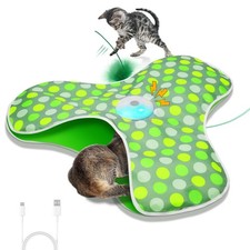 Interactive Cat Toy, Automatic Cat Toys for Indoor Cats, Hide and Seek Cat To...