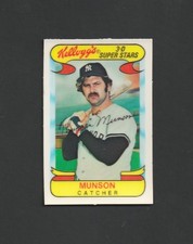 1978 Kelloggs THURMAN MUNSON #30 ~ NY Yankees ~ Tough Card!