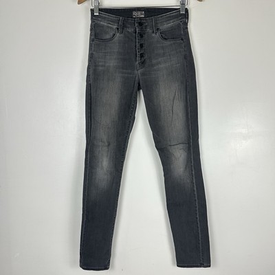 Mother Jeans size 26  The Pixie Ankle Fray Stretch Button Fly Denim Deep Voodoo
