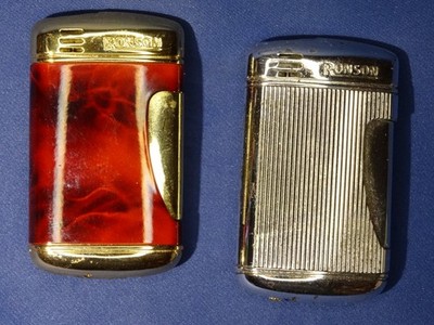 2 Ronson Comet mit Piezo ZündungTaschenfeuerzeuge defekt für Bastler und Sammler