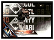 2016 Topps Update #US277 Derek Dietrich Miami Marlins Baseball Card 34579