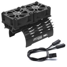 OGRC Dual 30mm RC Cooling Fans 28000 RPM RC Car Motor Heatsink with Metal Cov...