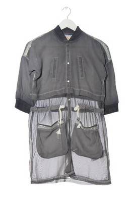 CIPO & BAXX Übergangsjacke Damen Jacke Gr. DE 34 hellgrau Casual-Look