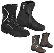 Vaster Herren Motorrad Lederstiefel Touring-Schutzstiefel Abenteuer Biker Schuhe