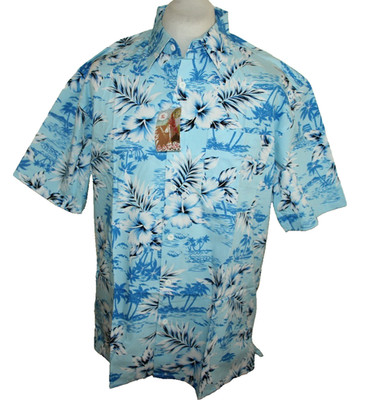 SAPS HAWAII HEMD Herren Gr XL FREIZEIT shirt  Magnum Aloha Rockabilly