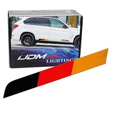 17 by 2-Inch Reflective Germany Flag Stripe Decal Sticker Black/Red/Yellow