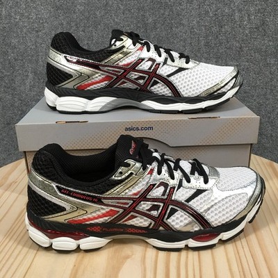 Asics GEL-Cumulus 16 Running Shoes Men10.5 Lace Up Sneakers Black White Red NEW