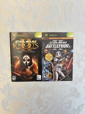 Star Wars Battlefront 2 And Star Wars Knights Of The Old Republic 2 Xbox Manuals