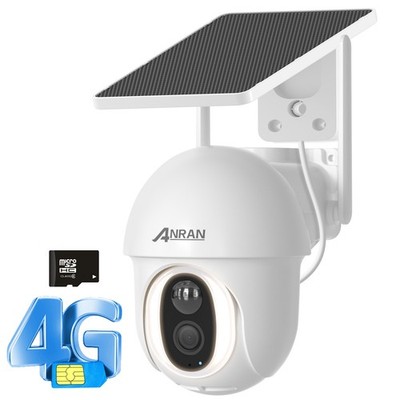 ARCCTV 4G LTE Cellular Security Camera Outdoor w/SIM Card Wireless Solar Powered