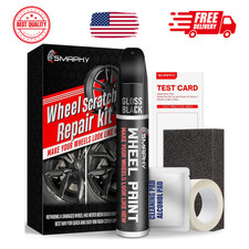 Wheel Scratch Repair Kit Gloss Black Rim Touch Up Paint Repair Curb Rash Scra