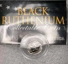 1942 Mercury Silver Dime Black Ruthenium Plated With Certificate Of Authenticity