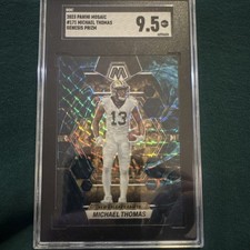Panini 2023 Mosaic Genesis Prizm #171 Michael Thomas SGC 9.5 New Orleans Saints