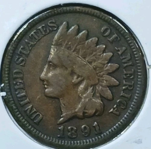 1891 Indian Head Cent Fine #2