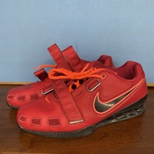US Men’s 12- Nike Romaleos 2 Red Black And Orange Weightlifting Shoes 476927-606