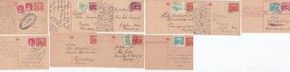 CZECHOSLOVAKIA 1919 / 1950 HRADCANY 10 STATIONERY CARDS