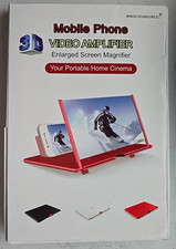 3D Mobile Phone Video Amplifier, Enlarge Screen Magnifier Black