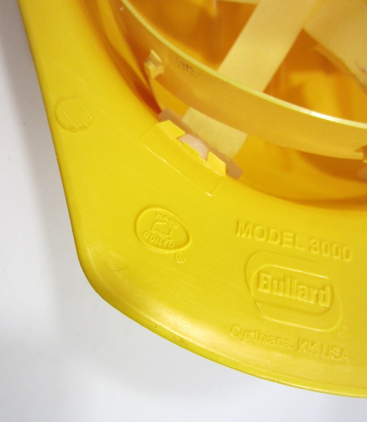Bullard Hard Boiled HARD HAT 3000 Yellow with Suspension Made in USA VTG 90s
