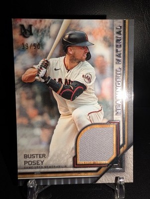 2023 Topps Museum Collection - Buster Posey Meaningful Materials Relics  /50