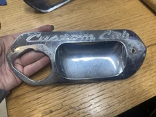 61-66 Ford Truck Custom Cab Exterior Door Handle Bezel Passenger 1961-1966 OEM