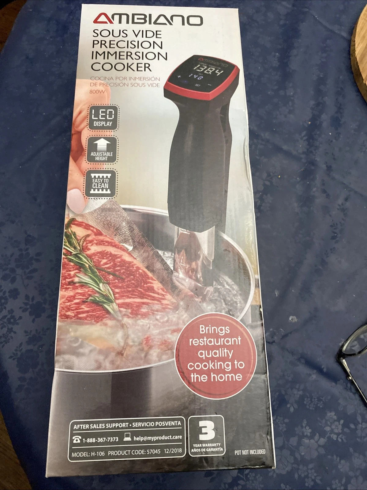 New Ambiance Sous Vide Precision Cooker 800W