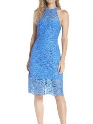 NWT Lilly Pulitzer Women's Kenna Halter Shift Dress in Bennett Blue Fan Lace | eBay NWT Lilly Pulitzer Women's Kenna Halter Shift Dress in Bennett Blue Fan Lace | eBay