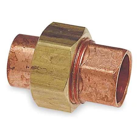 Nibco 633W 1 Union, Copper, Cup 1 In, Cup 1 In