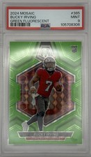 2024 Panini Mosaic - Rookies Bucky Irving #385 Green Mosaic Prizm (RC) /10