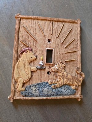 Disney Classic Pooh Charpente Resin Toggle Switch Wall Plate Cover