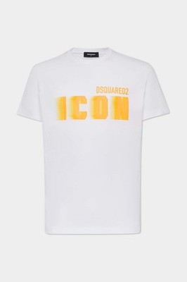 Dsquared2 Women's White Icon Blur Graphic T-Shirt Size S