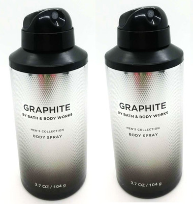 2-Pack Bath & Body Works Graphite Body Spray For Men Men's Collection 3.7 oz